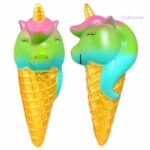 Accessoire squishy en forme de licorne à emporter partout
