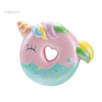 Squishy Licorne Donuts en forme de donuts colorés