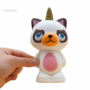 Jouet squishy licorne en forme d'ours, idéal pour la détente