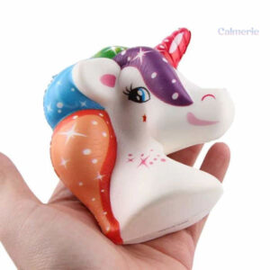 Jouet squishy licorne, doux et apaisant au toucher