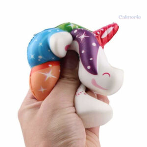 Squishy en forme de tête de licorne, parfait pour la détente