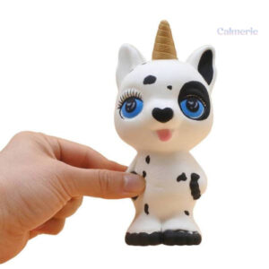 Jouet squishy en forme de licorne vache