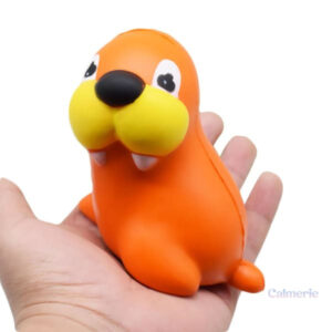 Lion squishy en forme de peluche, idéal pour les jeux