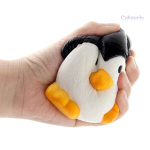 Pingouin squishy doux, parfait pour la détente et le stress