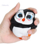Peluche squishy pingouin kawaii, douce et agréable