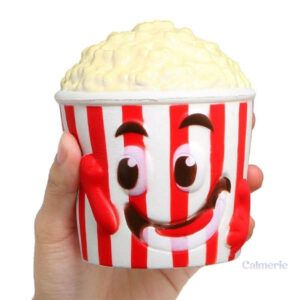 Détail du Squishy Popcorn, texture douce et moelleuse