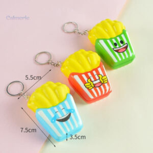 Porte-clé frites squishy, parfait pour les collectionneurs