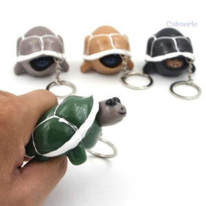 Accessoire squishy porte-clé en forme de tortue