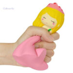 Jouet squishy doux représentant une princesse kawaii