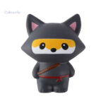 Figurine squishy renard ninja, parfait pour les collectionneurs