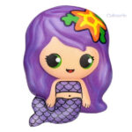 Squishy Sirène colorée et douce au toucher