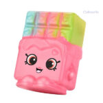 Squishy chocolat en forme de tablette, doux et amusant