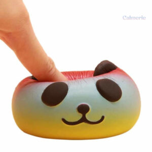 Jouet squishy panda avec design multicolore