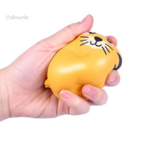 Figurine squishy tigre kawaii, douce et amusante à manipuler