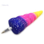 Stylo squishy en forme de bonbon coloré