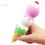 Stylo Squishy en forme de glace colorée