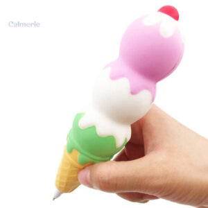 Stylo Squishy en forme de glace colorée
